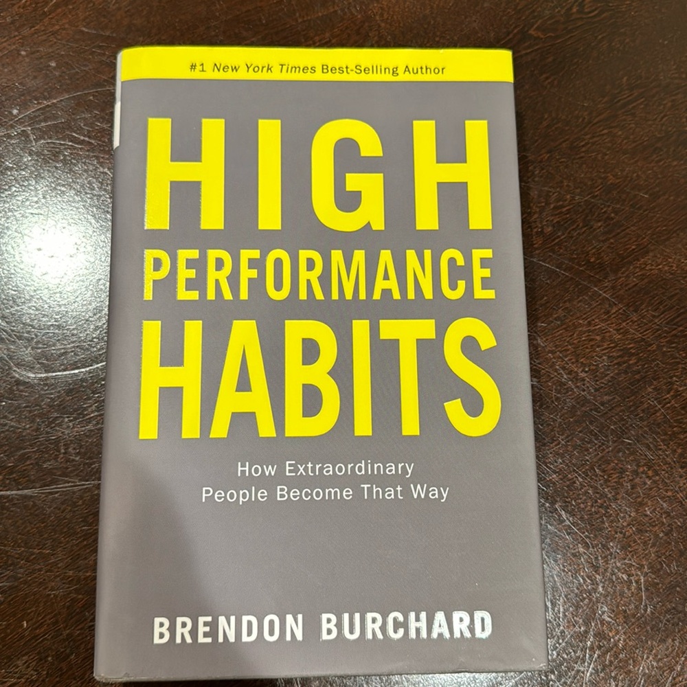 Book: High Performance Habits by Brendon Burchard- FREE W/2 ITEM BUNDLE